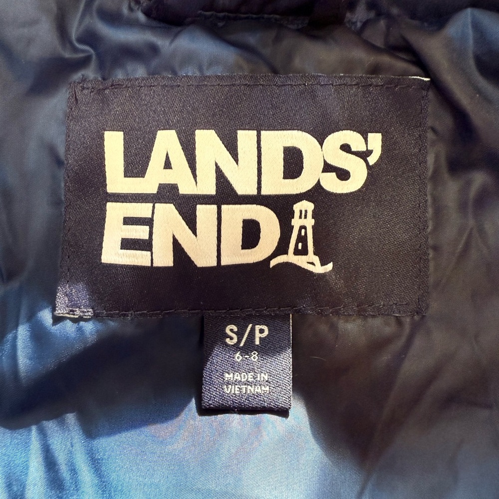 Women’s Lands' End Navy Puffer Jacket